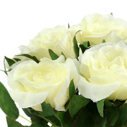 Floristik24 Boeketten rozen wit L26cm 3st