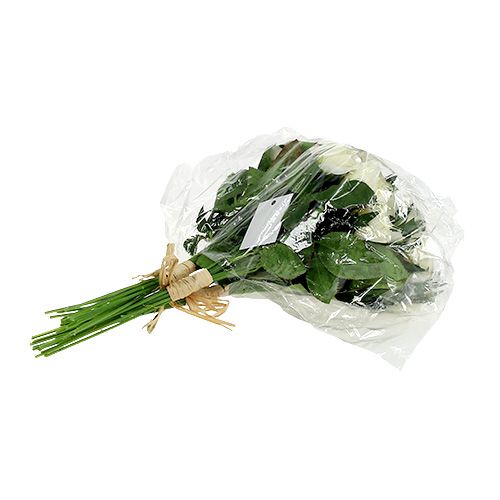 Floristik24 Boeketten rozen wit L26cm 3st