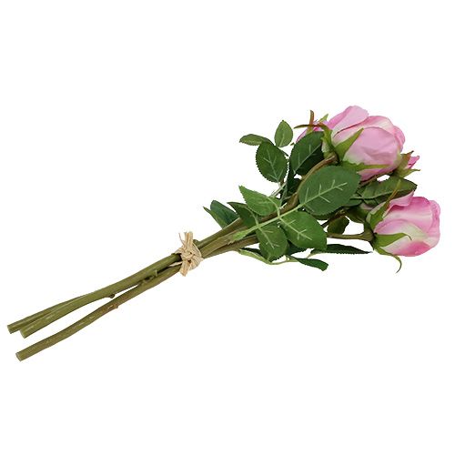 Floristik24 Boeket van oude roze rozen 40cm