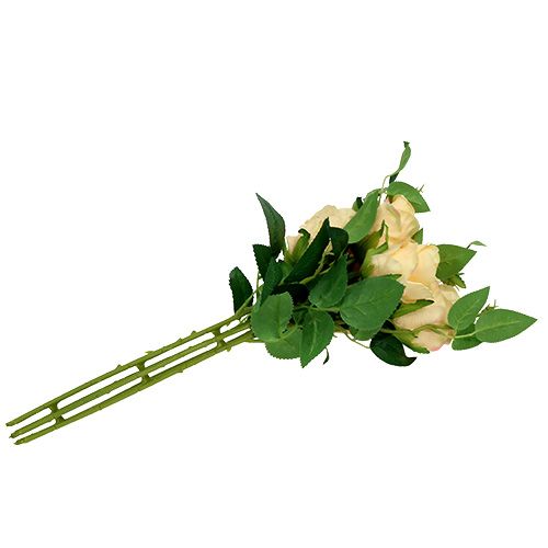 Floristik24 Rozenboeket creme L46cm