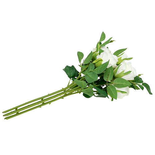 Artikel Boeket rozen wit L46cm