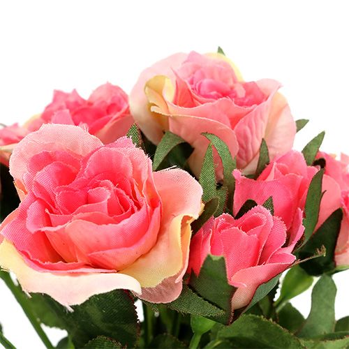 Floristik24 Roze boeket in roze L26cm 3st