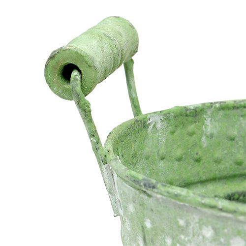 Rozen pot met handvatten Ø14.5cm H19cm groen | Floristik24.nl