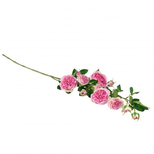 Artikel Rozentak zijden rozen kunsttakrozen roze crème 79cm