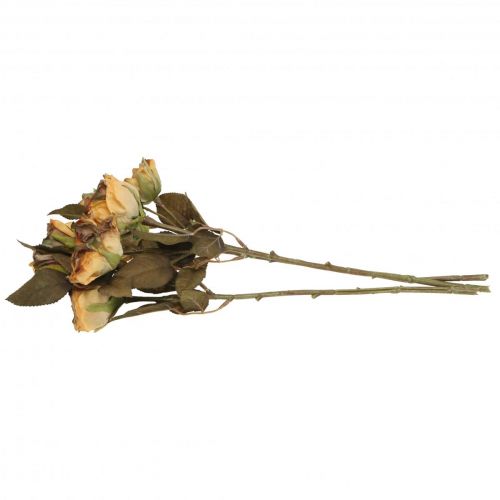 Artikel Decoratief rozenboeket kunstbloemen rozenboeket geel 45cm 3 st