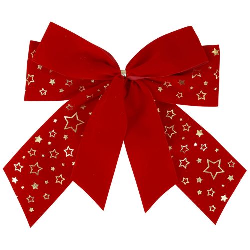 Artikel Rode strik kerststerren decoratieve strik buiten 21cm 2 stuks