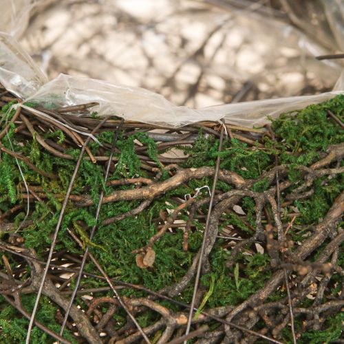 Artikel Ronde plantenbak mosranken met folie Ø20cm H7cm
