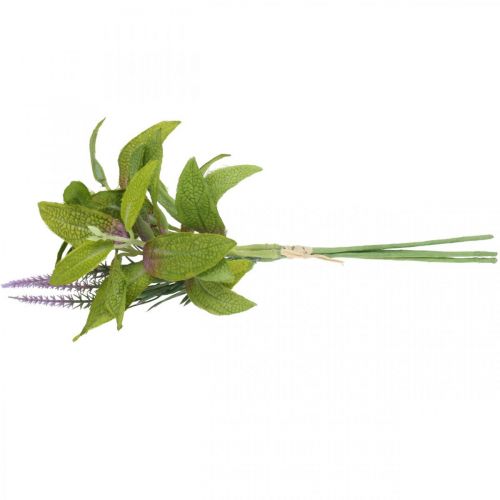 Artikel Salie kunst bos, zijden bloemen, salie takken kunst violet L26cm 4st