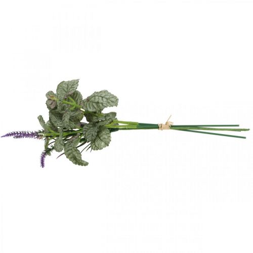 Artikel Zijden kunstbloemen, salie in bos, salie zijdebloem violet L28cm 4st