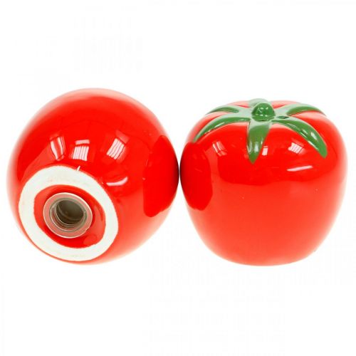 Floristik24 Peper- en zoutvaatjes, tafeldecoratie, shakerset in tomatenlook, keramiek decoratie Ø6cm