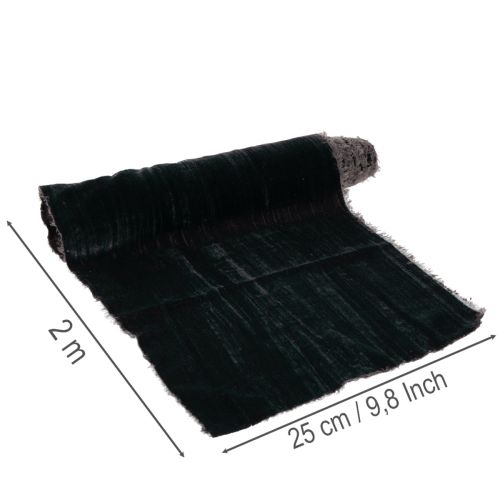 Decoratief fluwelen lint als tafelloper, rol 25 cm x 2 m | Floristik24.nl
