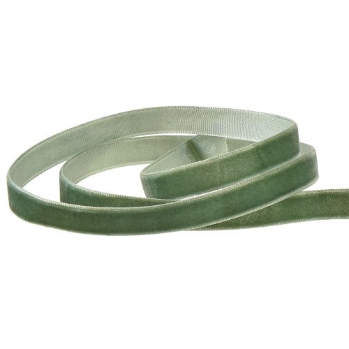 Artikel Fluwelen lint cadeaulint sierlint groen B10mm 20m