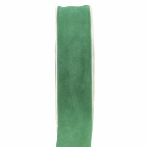 Artikel Fluwelen lint groen 25mm 7m