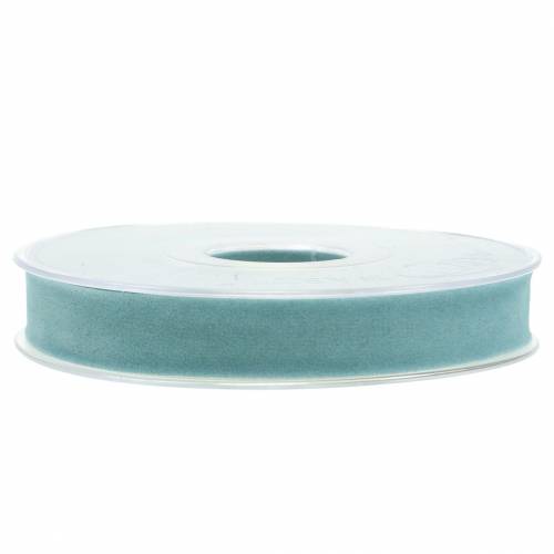 Artikel Fluwelen lint lichtblauw 15mm 7m