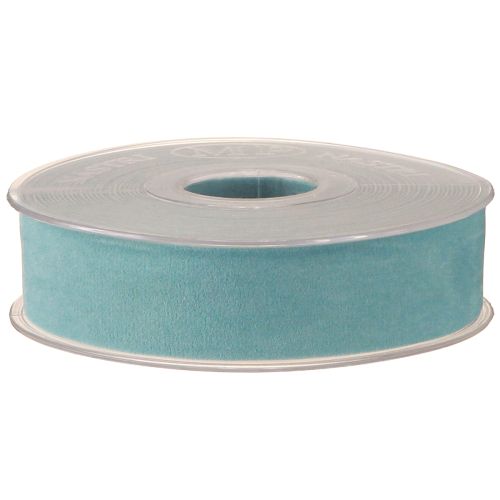 Artikel Fluwelen lint blauw sieradenlint lichtblauw 25mm 7m