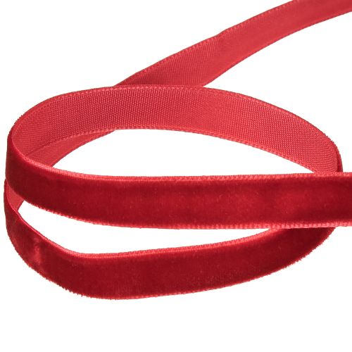 Artikel Fluwelen lint decoratieve linten Fluwelen lint Bordeaux 10mm 20m