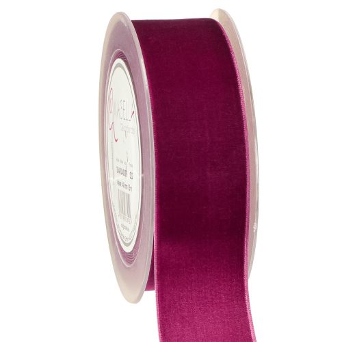 Fluwelen lint decoratief lint fluwelen cadeaulint Erika 40mm 8m