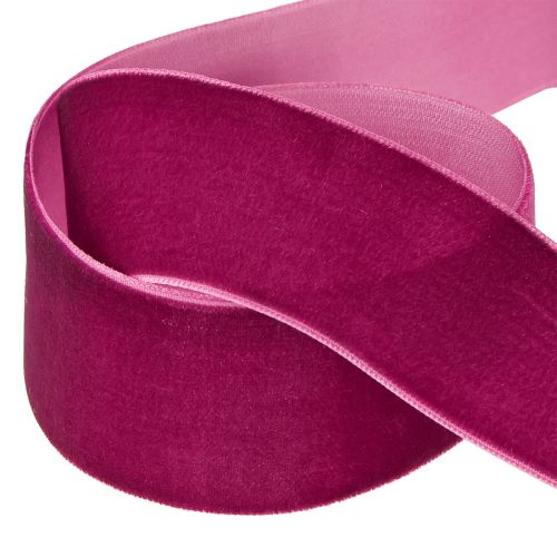 Artikel Fluwelen lint decoratief lint fluwelen cadeaulint Erika 40mm 8m