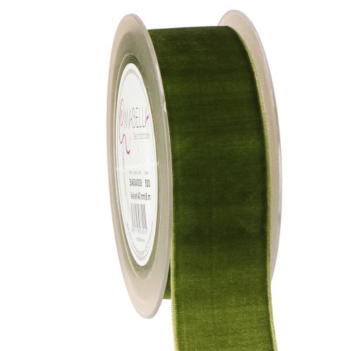 Fluwelen lint decoratief lint stoffen lint fluweel donkergroen 40mm 8m