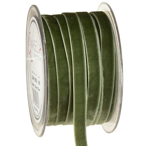Artikel Fluwelen lint cadeaulint decoratief lint groen B10mm 20m
