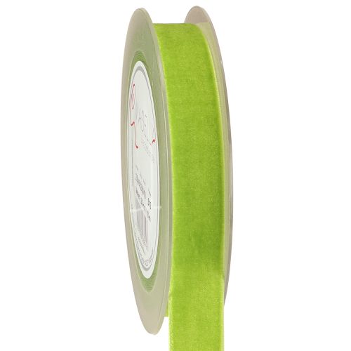 Fluwelen lint lichtgroen decoratief lint fluwelen lint groen 20mm 10m