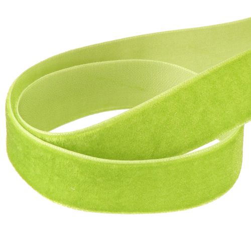 Artikel Fluwelen lint lichtgroen decoratief lint fluwelen lint groen 20mm 10m