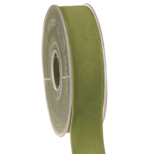 Artikel Fluweellint mosgroen 25mm 7m