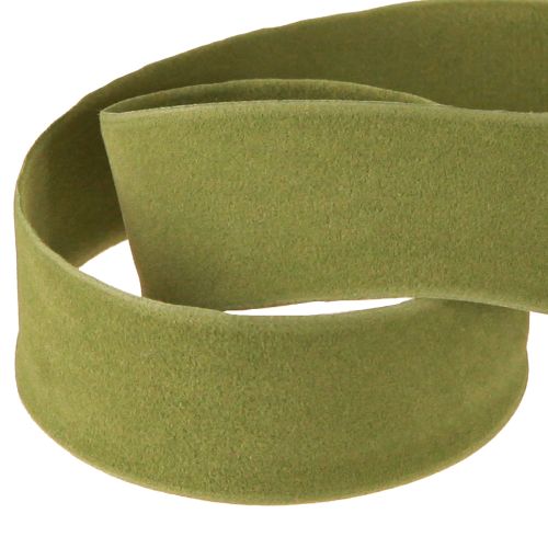Artikel Fluweellint mosgroen 25mm 7m