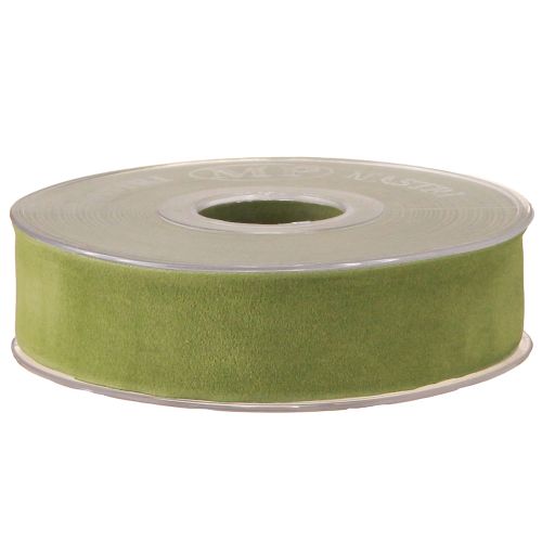 Artikel Fluweellint mosgroen 25mm 7m