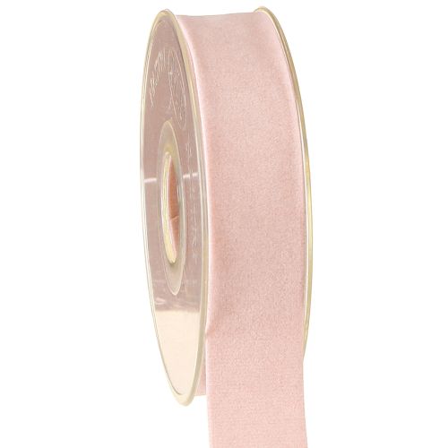 Artikel Fluwelen lint roze 25mm 7m