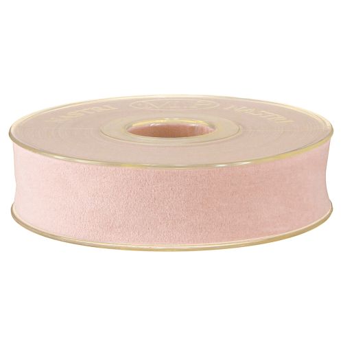 Artikel Fluwelen lint roze 25mm 7m