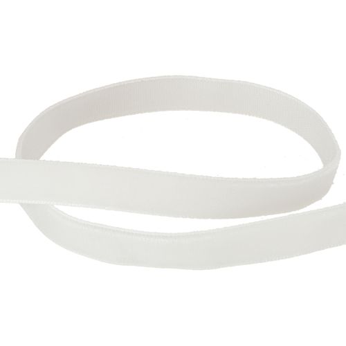 Artikel Fluwelen lint wit decoratief lint cadeaulint wit 10mm 20m