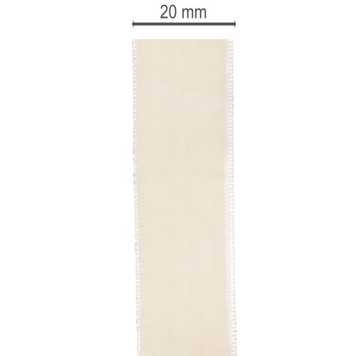 Cadeaulint, elegant fluwelen lint voor cadeaus en bloemen, 20 mm, 10 m | Floristik24.nl