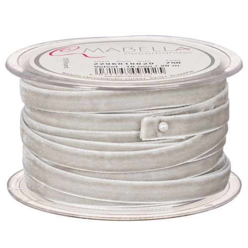 Fluweellint, decoratief lint op een rol voor creatieve versieringen, 10 mm breed, 20 m lang | Floristik24.nl