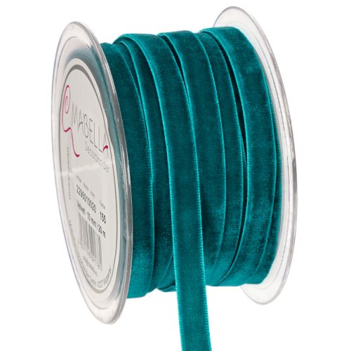 Fluweellint op een rol, decoratief lint voor het inpakken van cadeaus, 10 mm, 20 m