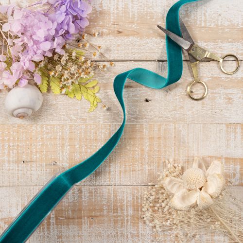 Decoratief fluwelen lint, 20 mm breed, 10 m lang | Floristik24.nl
