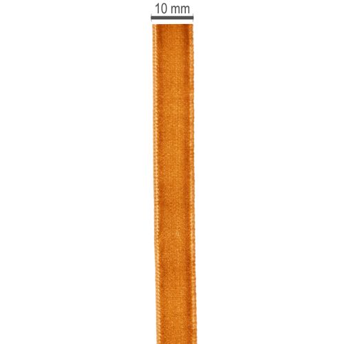 Decoratief fluwelen lint, op een rol, 10 mm breed, 20 m lang. | Floristik24.nl