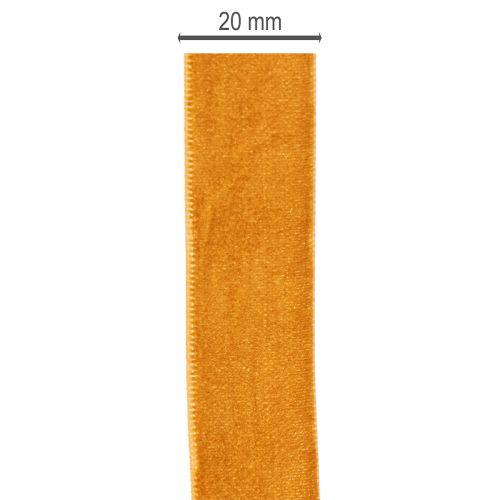 Fluwelen lint, decoratief lint voor knutselen en verpakken, 20 mm, 10 m | Floristik24.nl