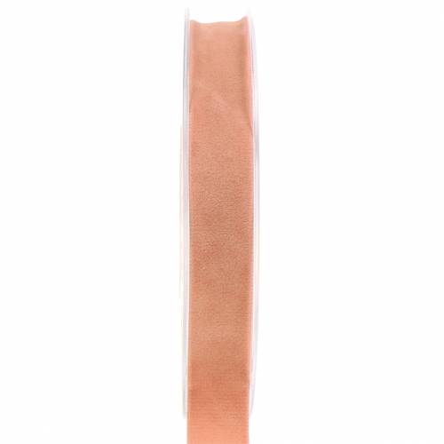 Artikel Fluwelen lint zalm 15mm 7m