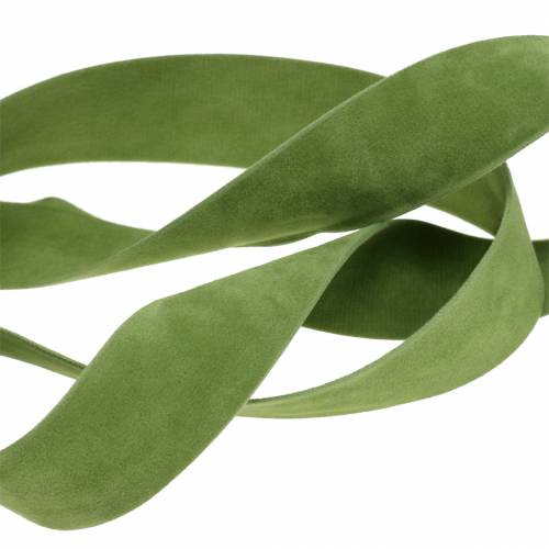 Artikel Fluwelen lint groen 25mm 7m