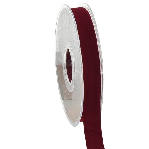 Fluwelen lint Bordeaux decoratief lint cadeaulint lint B15mm L7m