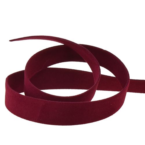 Artikel Fluwelen lint Bordeaux decoratief lint cadeaulint lint B15mm L7m