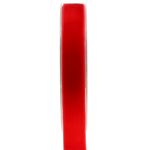 Floristik24 Fluwelen lint rood 20mm 10m