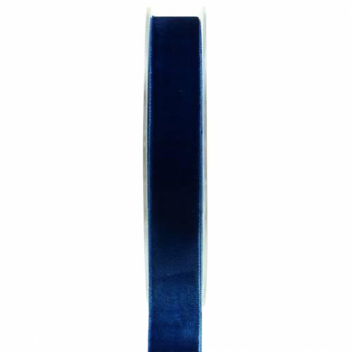 Floristik24 Fluwelen lint blauw 20mm 10m