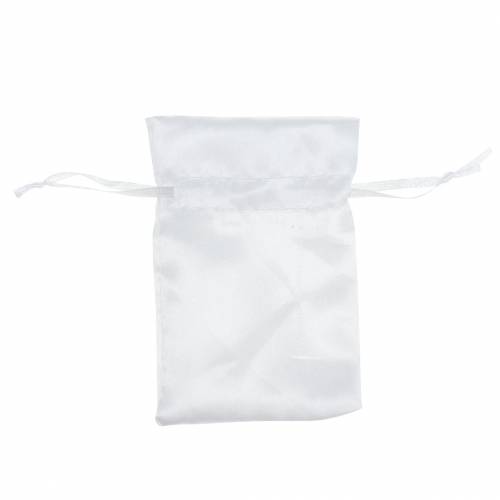 Artikel Satijnen zakjes wit 6.5 × 10cm 10st