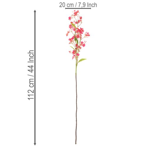 Kunstmatige bloeiende tak Oncidium orchidee decoratie 112cm 3 stuks | Floristik24.nl