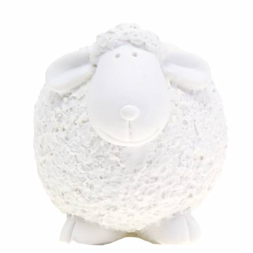 Floristik24 Paasdecoratie schaap wit H7cm 4st