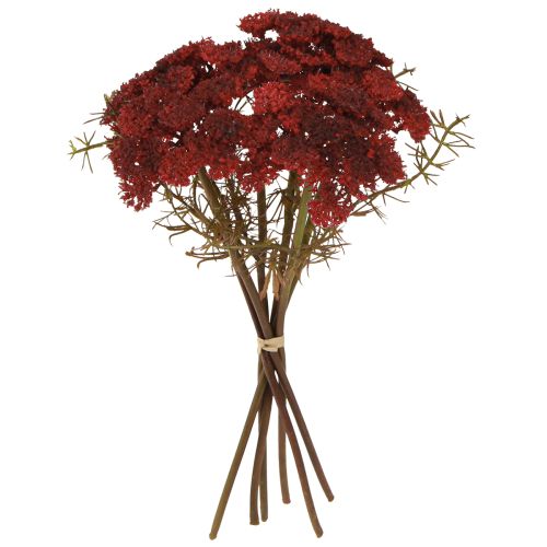 Duizendblad kunstbloemen rood Achillea kunstmatig H30cm 6 stuks