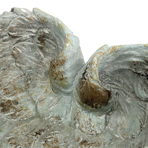 Floristik24 Kom hartvorm grijs 20cm x 18cm H7.5cm 1st