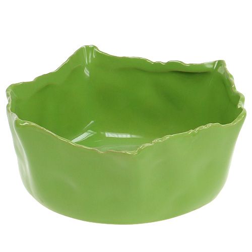 Floristik24 Keramische groene kom Ø17cm H7cm